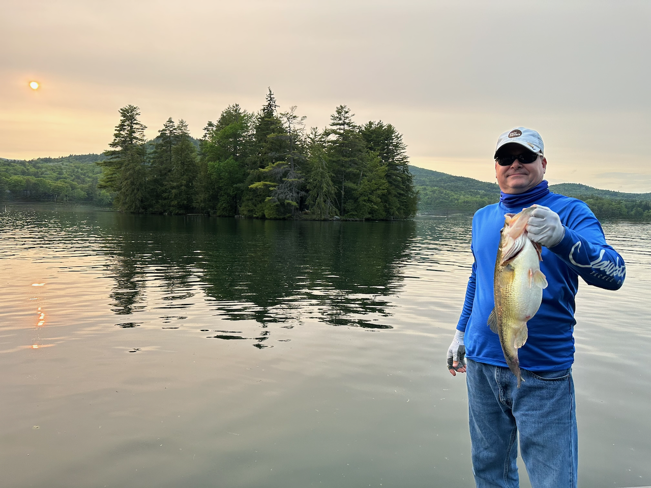 Brian Barde, founder of Kindlewood Cares, fishing at sunset